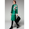 New France fashion high quality women Winter Coat Navy Blue Chic Trench Coat